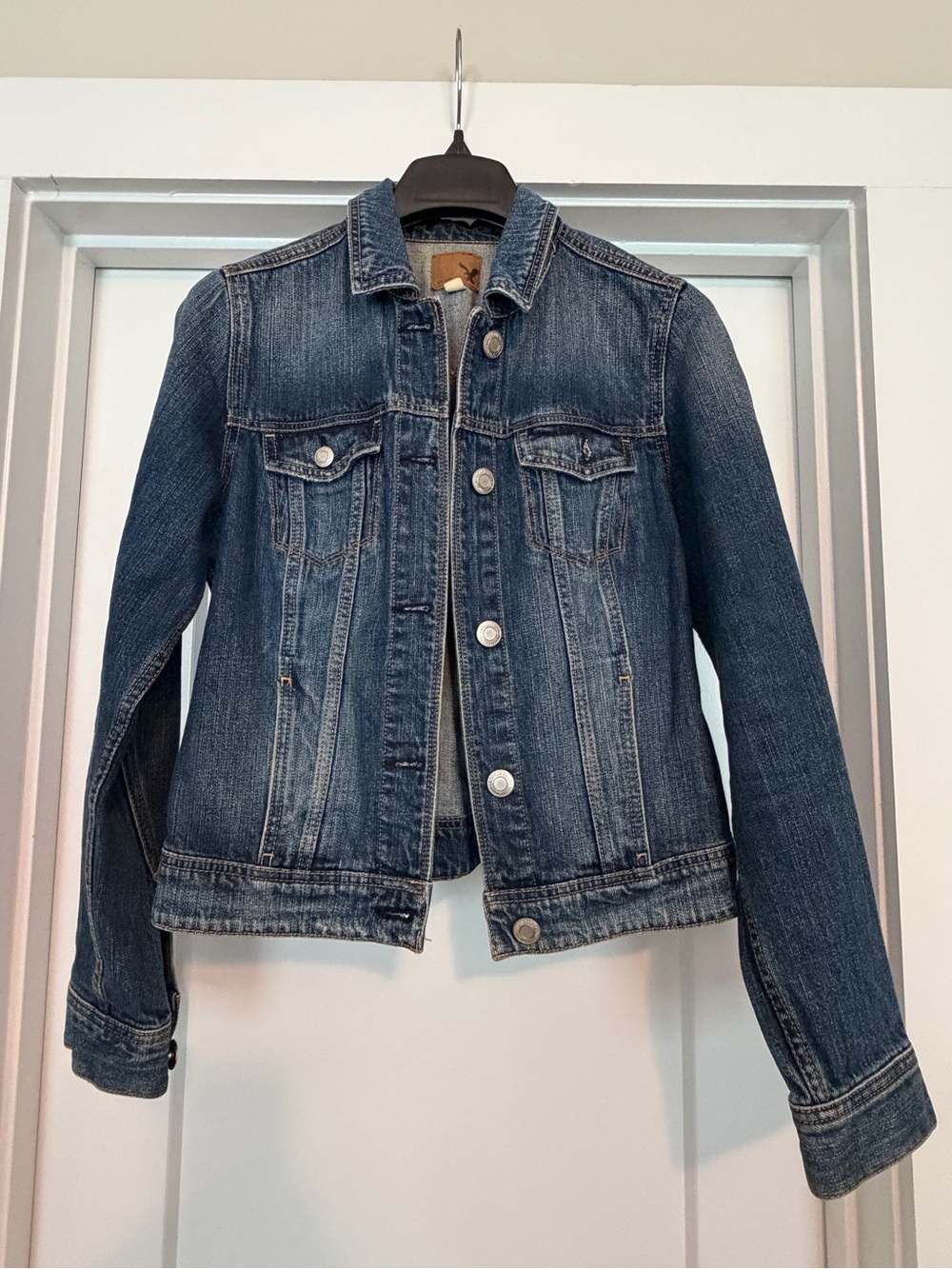 American Eagle Outfitters Dark Blue Denim Jacket